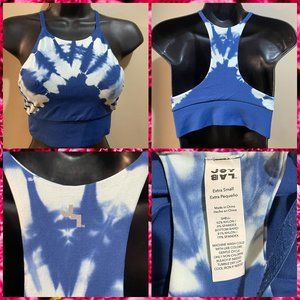 Joy Lab Womens Yoga Sports Bra Blue Tie Dye SZ XS